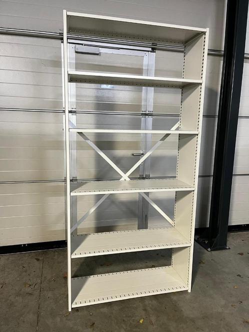 Legbordstelling 200x100x38cm incl. 6 legborden wit, Zakelijke goederen, Kantoor en Winkelinrichting | Magazijn, Stelling en Opslag