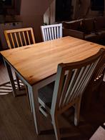 Tafel met 4 stoelen, Huis en Inrichting, Tafels | Eettafels, Ophalen, Vier personen, Rechthoekig