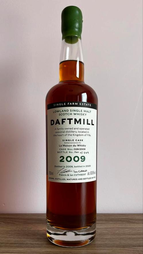 Daftmill 2009 Single Cask for LMDW, Collections, Vins, Comme neuf, Enlèvement ou Envoi