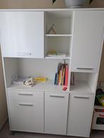 Buffet de cuisine 120 cm – blanc brillant, Maison & Meubles, Enlèvement, Utilisé