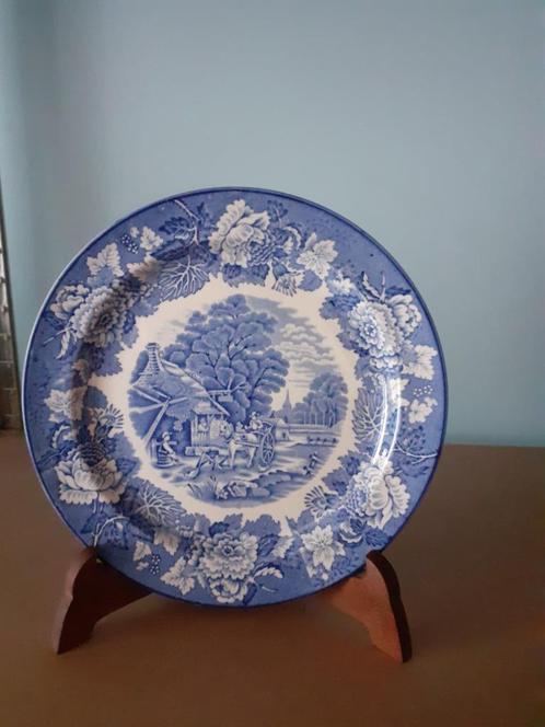 Antiek WOODS WARE  (England)servies te koop(blauw), Antiek en Kunst, Antiek | Servies los, Ophalen