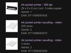 A4 Pocket Printer + extra papier, Zakelijke goederen, Kantoor en Winkelinrichting | Kantoorartikelen, Ophalen of Verzenden, Nieuw in verpakking