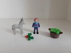 PLaymobil jongen en ezeltje - compleet, Kinderen en Baby's, Speelgoed | Playmobil, Ophalen of Verzenden, Zo goed als nieuw, Complete set