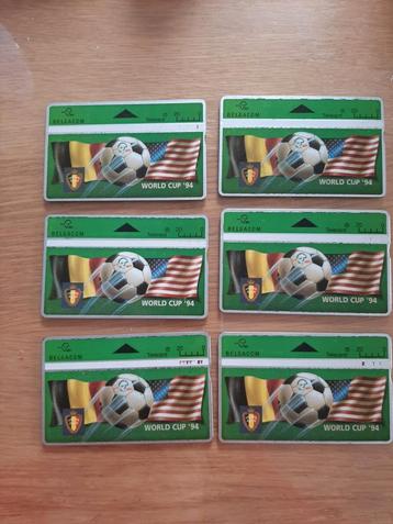 Belgacom Telecards World Cup ’94 set (6 stuks) beschikbaar voor biedingen