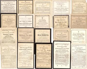 40  Oude bidprentjes ° 1800 beschikbaar voor biedingen