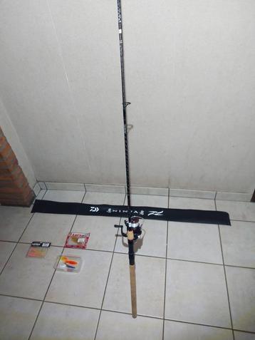 Daiwa Ninja X Spinhengel 15-50 gr met Molen 3000  beschikbaar voor biedingen