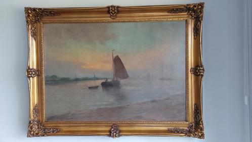 strand bij schemering getekend ROMAIN STEPPE, Antiek en Kunst, Antiek | Keramiek en Aardewerk, Ophalen