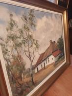 Schilderij , j.van elst ,(  schilder westerlo), Antiek en Kunst, Ophalen