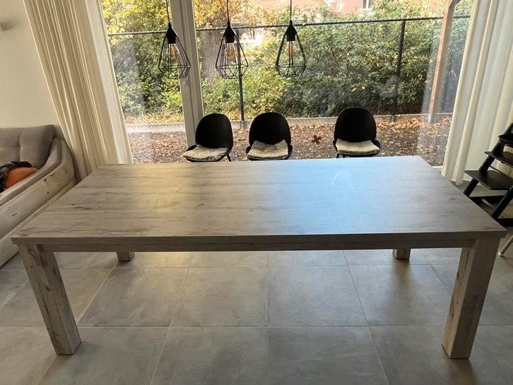 NIEUWE PRIJS - Eet- & Salontafel + TV-Kast, Huis en Inrichting, Tafels | Eettafels, Gebruikt, Vijf personen of meer, Rechthoekig