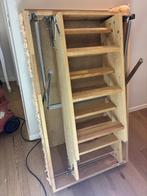 driedelige houten trap, Ophalen, Gebruikt