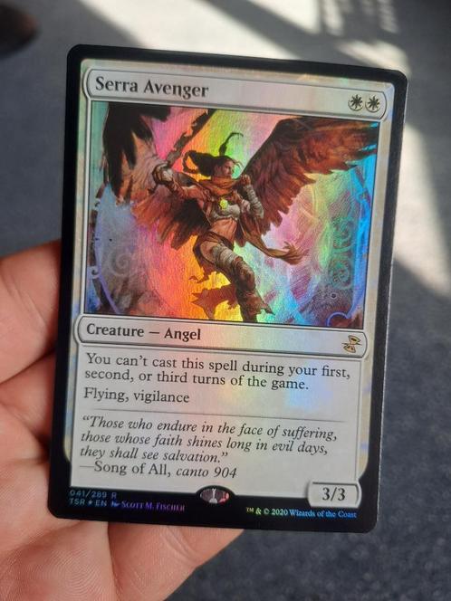 Serra avenger foil 2020 NM/MINT Engels, Hobby en Vrije tijd, Verzamelkaartspellen | Magic the Gathering, Nieuw, Losse kaart, Foil