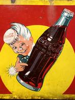 EMAILLE BORD VAN COCA-COLA (HP), Ophalen of Verzenden, Gebruikt, Reclamebord