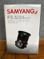 Samyang F3.5 Tilt Shift / 24mm - pour Sony FE, TV, Hi-fi & Vidéo, Photo | Lentilles & Objectifs, Comme neuf, Objectif grand angle