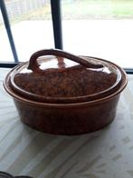 Ovenschaal met deksel aardewerk meissen, Ophalen of Verzenden, Zo goed als nieuw, Aardewerk
