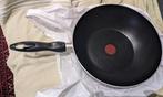 Wokpan - 28 cm Tefal diameter - voor elektrische fornuizen., Ophalen of Verzenden, Gebruikt, Wok