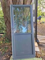 Stevige PVC buitendeur met dubbel glas, Doe-het-zelf en Bouw, Deuren en Vliegenramen, Ophalen, Gebruikt, 80 tot 100 cm, Buitendeur