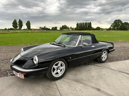 Alfa Romeo Spider 1600, Auto's, Oldtimers, Bedrijf, Alfa Romeo, Benzine, Cabriolet, 2 deurs, Handgeschakeld, Zwart, Overige kleuren