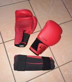 Gants Boxe avec protection jambes, Verzenden, Zo goed als nieuw, Bokshandschoenen