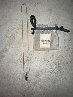 Collier demi cœur Venizi, Met hanger, Gebruikt, Ophalen of Verzenden, Zilver