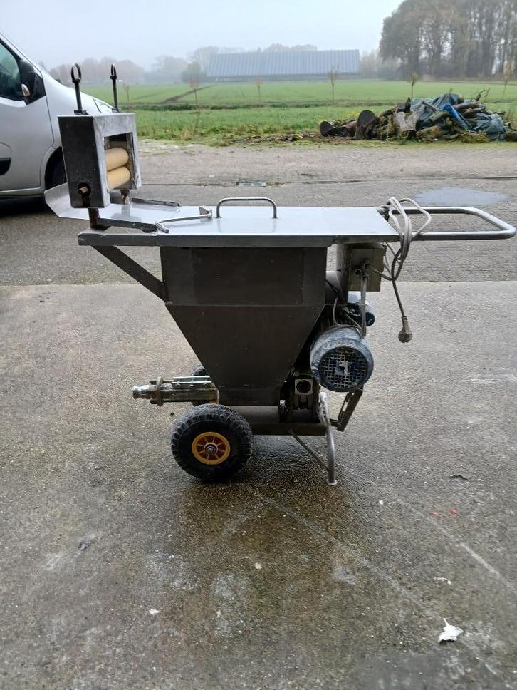 Spackspuitmachine + compressor te koop, Bricolage & Construction, Outillage | Autres Machines, Utilisé, Enlèvement