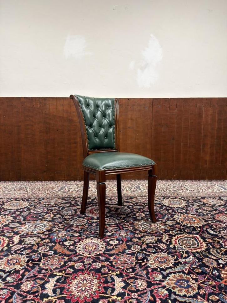 Klassiek Engels Chesterfield Bureaustoel Stoel, Antiek en Kunst, Antiek | Kantoor en Zakelijk, Ophalen of Verzenden