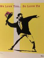 BANKSY: ingelijste en genummerde lithografie met certificaat