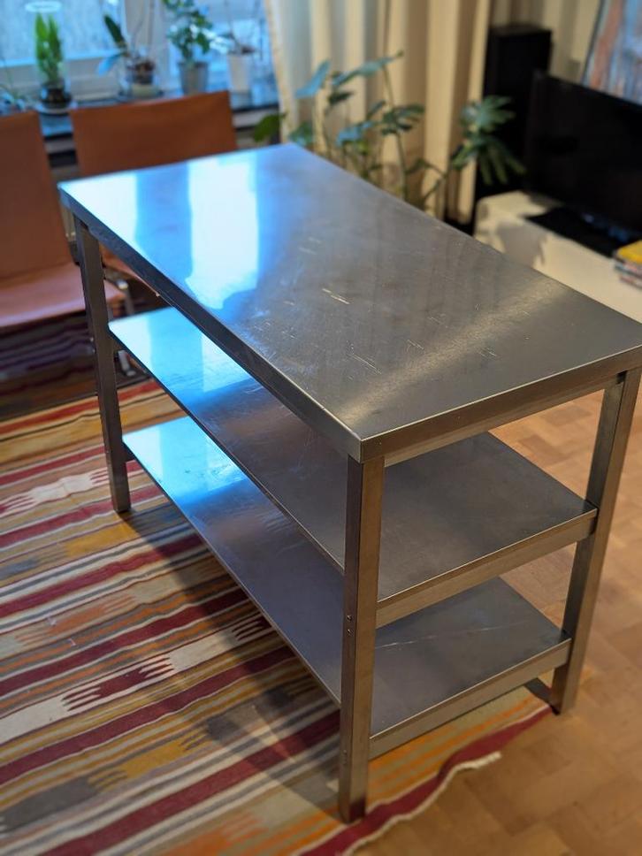 inox meuble de bar/îlot de cuisine, Maison & Meubles, Cuisine | Éléments de cuisine, Utilisé, Moins de 100 cm, 100 à 150 cm, 50 à 75 cm