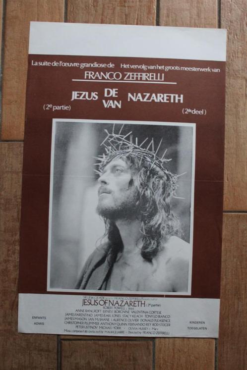 filmaffiche Jesus Of Nazareth 1977 filmposter, Collections, Posters & Affiches, Comme neuf, Cinéma et TV, A1 jusqu'à A3, Rectangulaire vertical