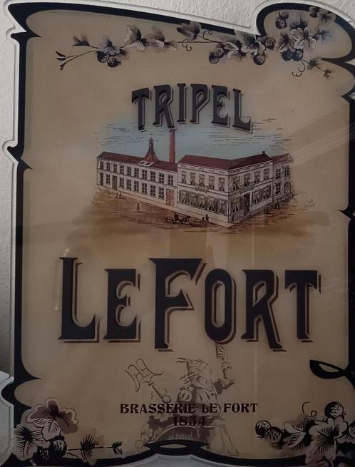 ✓TRIPEL LeFort ZELDZAME LIGHT BOX - VERLICHT BORD, Verzamelen, Biermerken, Zo goed als nieuw, Reclamebord, Plaat of Schild, Overige merken