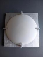 Plafonnier Inox/Arcopal - LED - Excellent état, Enlèvement, Utilisé, Verre