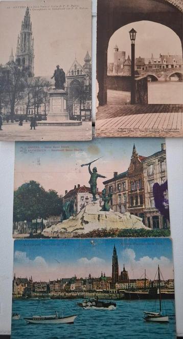 Antwerpen, 4 beschadigde kaarten