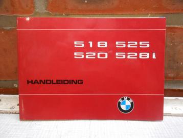 Handleiding BMW 518 - BMW 525 - BMW 520 - BMW 528i beschikbaar voor biedingen