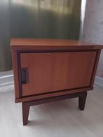 Vintage Deens nachtkastje teak, Huis en Inrichting, Slaapkamer | Nachtkastjes, Minder dan 45 cm, Ophalen of Verzenden, Zo goed als nieuw