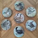 Lot de 7 assiettes Franklin Porcelain,Water Birds,Basil Ede, Ophalen