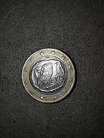 Zeldzame 1 euro munt Griekenland met drukfouten s in ster!!!, Enlèvement ou Envoi, 1 euro, Grèce