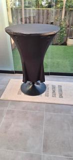 Statafel met metalen voet en 2 hoezen, Huis en Inrichting, Tafels | Statafels, Ophalen