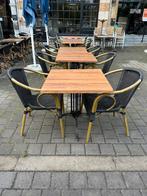 Horeca terras tafels en stoelen 12 zitplaatsen, Enlèvement, Utilisé, Mobilier