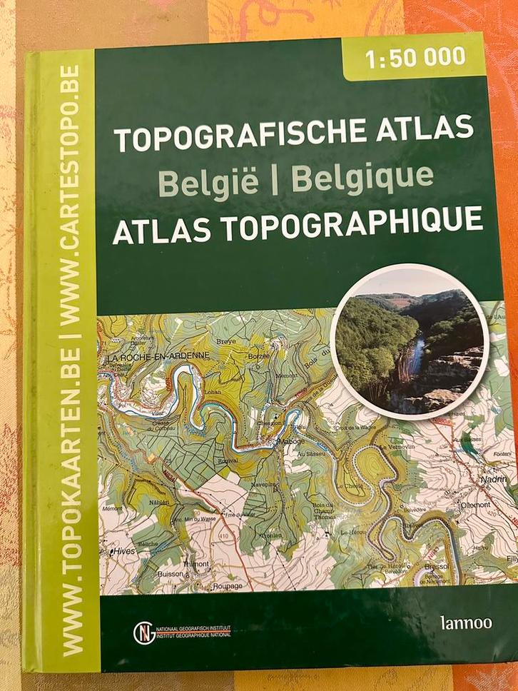 Topografische Atlas België / Atlas Topographique Belgique 1:, Boeken, Atlassen en Landkaarten, Ophalen