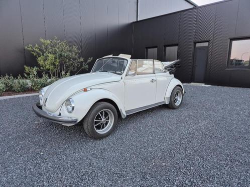 VW Kever 1302LS Cabriolet, Auto's, Oldtimers, Bedrijf, Te koop, Volkswagen, Benzine, Cabriolet, 3 deurs, Handgeschakeld, Wit, Zwart