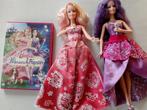 Barbie prinses en popster DVD + 2 bijhorende barbies., Enfants & Bébés, Jouets | Poupées, Utilisé, Enlèvement ou Envoi, Barbie