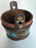 Vintage Rosemaling, plantenpot, Tuin en Terras, Ophalen of Verzenden