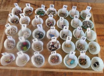 Lot de perles - strass - chatons montés - rondelle -  beschikbaar voor biedingen