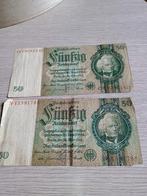 2 anciens billets de banque allemand 1933, Enlèvement ou Envoi