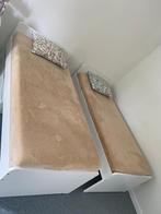 2x WIT BED (IKEA), Huis en Inrichting, Slaapkamer | Bedden, Ophalen, 90 cm, Eenpersoons, Wit