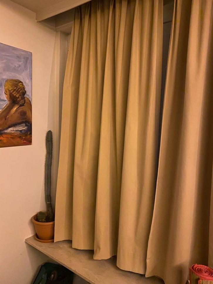 Gordijnen, Maison & Meubles, Ameublement | Rideaux & Stores à lamelles, Comme neuf, 150 à 200 cm, 50 à 100 cm, Crème, Beige, Enlèvement