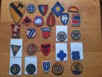 WWII US division patches, 20 stuks, losse verkoop, Verzamelen, Militaria | Tweede Wereldoorlog, Verzenden, Embleem of Badge