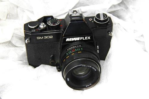 Revueflex SM 302 + HELIOS 44 M (58 mm f/2) : analoog, Audio, Tv en Foto, Fotocamera's Analoog, Gebruikt, Spiegelreflex, Overige Merken