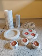 Diverse vintage Italiaans Carrara marmeren objecten, Enlèvement, Comme neuf