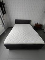 Boxspring te koop, Huis en Inrichting, Slaapkamer | Boxsprings, Ophalen, Gebruikt, Grijs