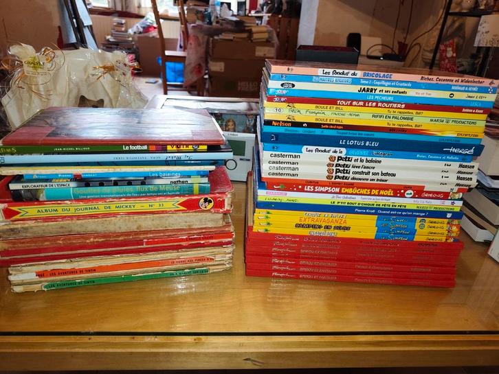 Lot de 55 BD, Livres, Partis & Groupements, Comme neuf, Fiction populaire, Enlèvement